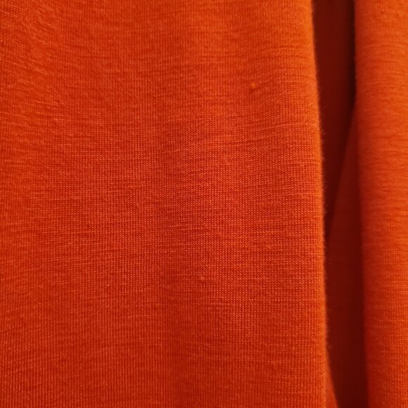 Stiletto Mock Neck Red Long Sleeved Crop Top Peekaboo Front Y2K Vintage - L - Picture 8 of 11